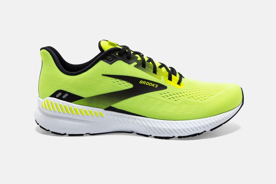 Brooks Launch Gts 8 Road Loopschoenen Heren - Groen/Zwart - 653179VDZ